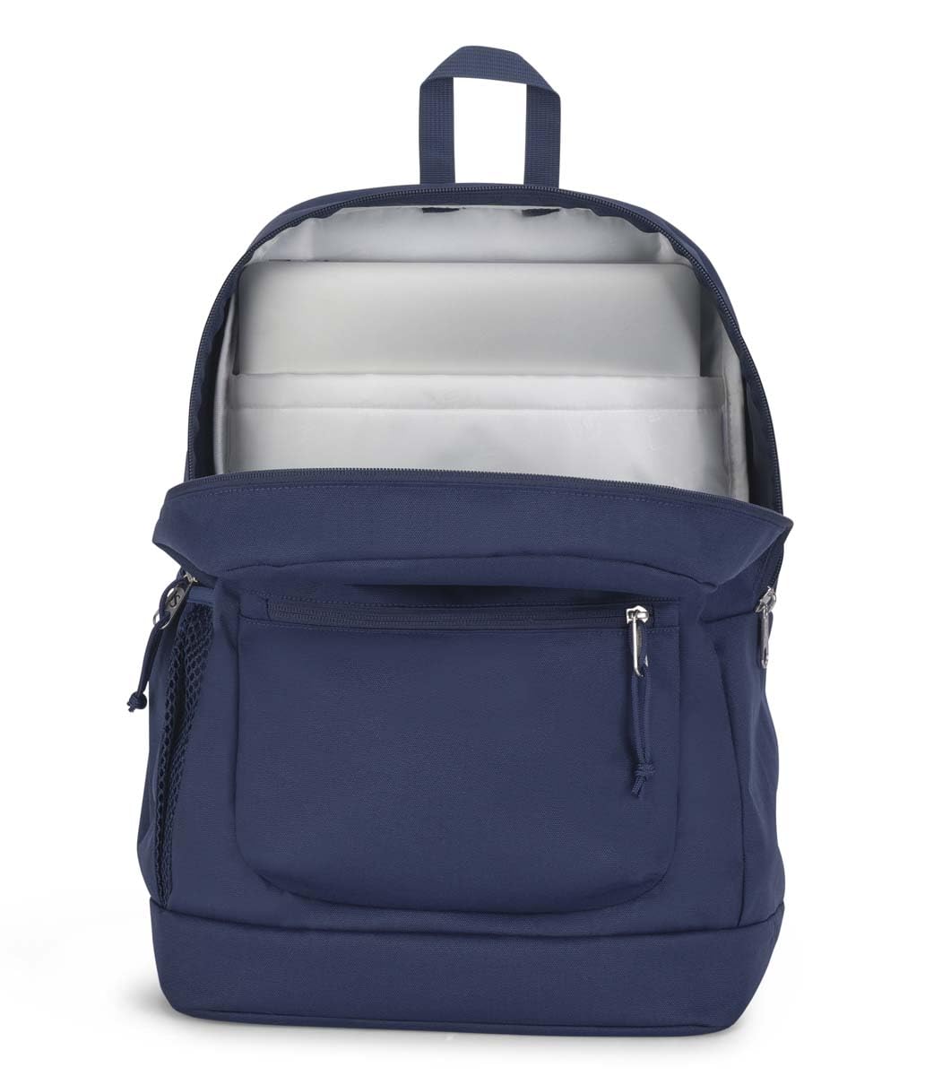 JanSport Cross Town Plus Backpack - Large Main Compartment, Side Water Bottle Pocket, 15-Inch Padded Laptop Sleeve - Navy - Image 5
