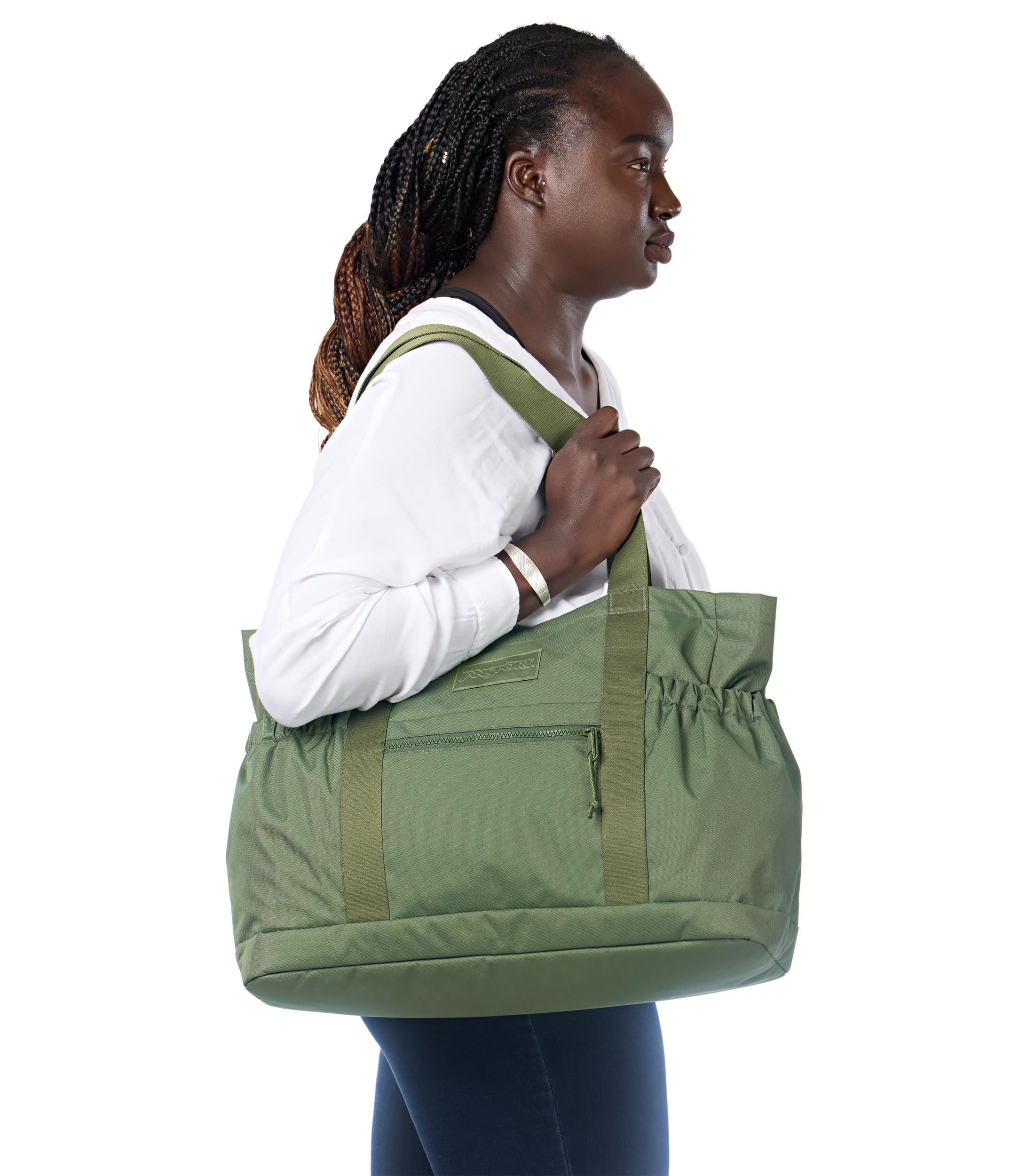 JanSport Everyday Large Tote – Spacious Tote Bag with Padded 15-Inch Laptop Sleeve, Zippered Compartments - Image 3