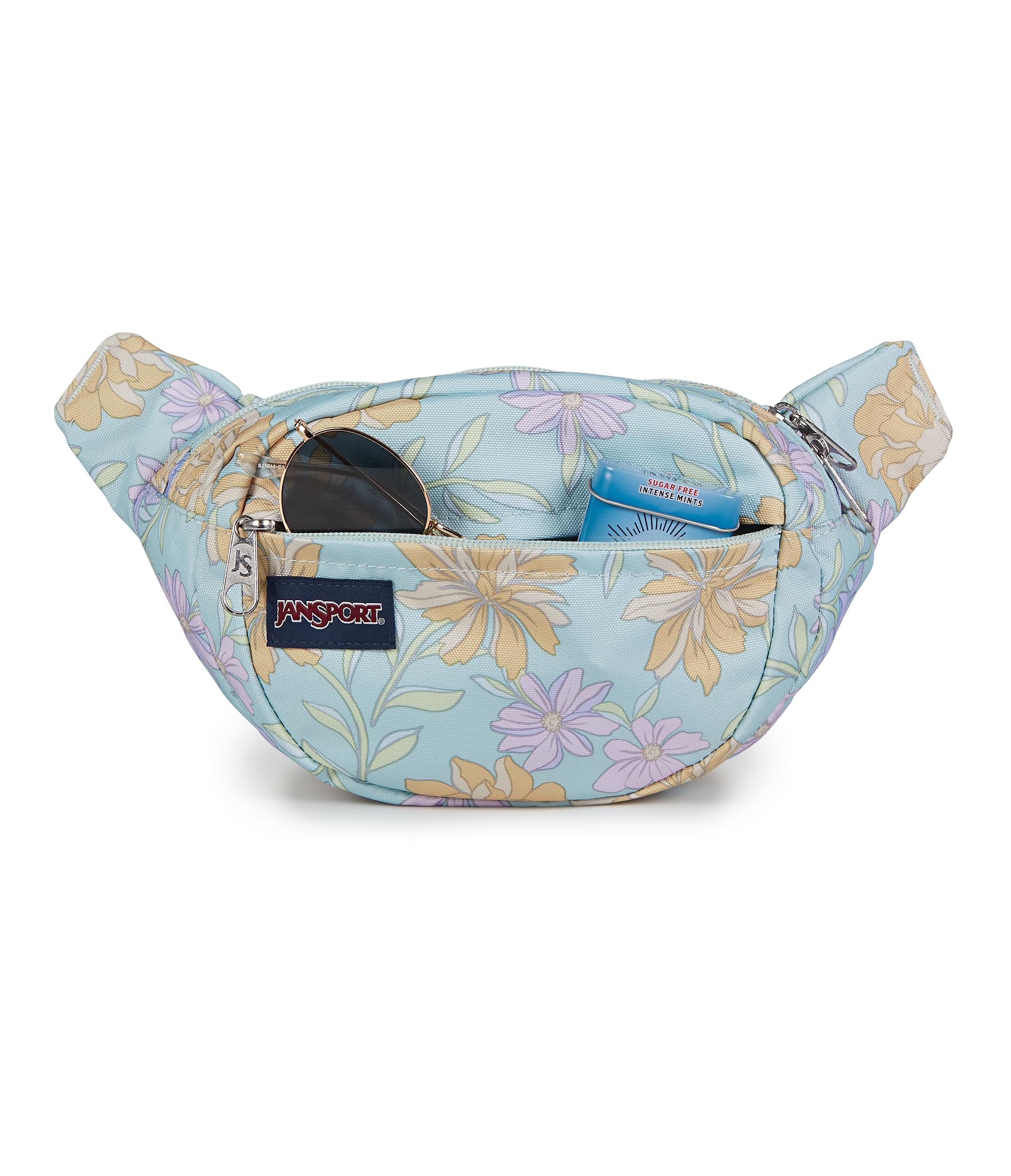 JanSport Fifth Avenue Fanny Pack Crossbody Bags for Women, Men - Stylish, Durable Waist Bag with Adjustable Belt, Main Zippered Pocket, Quick Stash Pocket - Travel Essentials - Black - Image 5