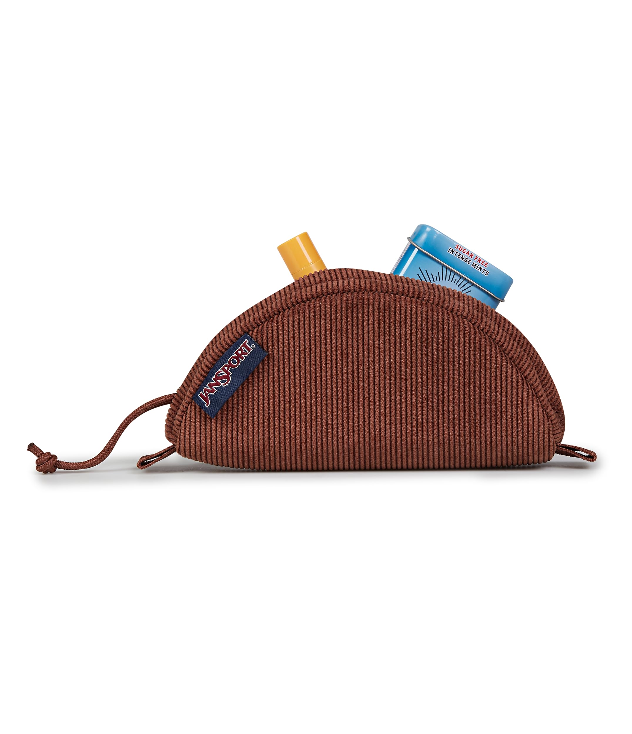 JanSport Luna Blue Compact Minimalist Semicircular Pouch - Image 3