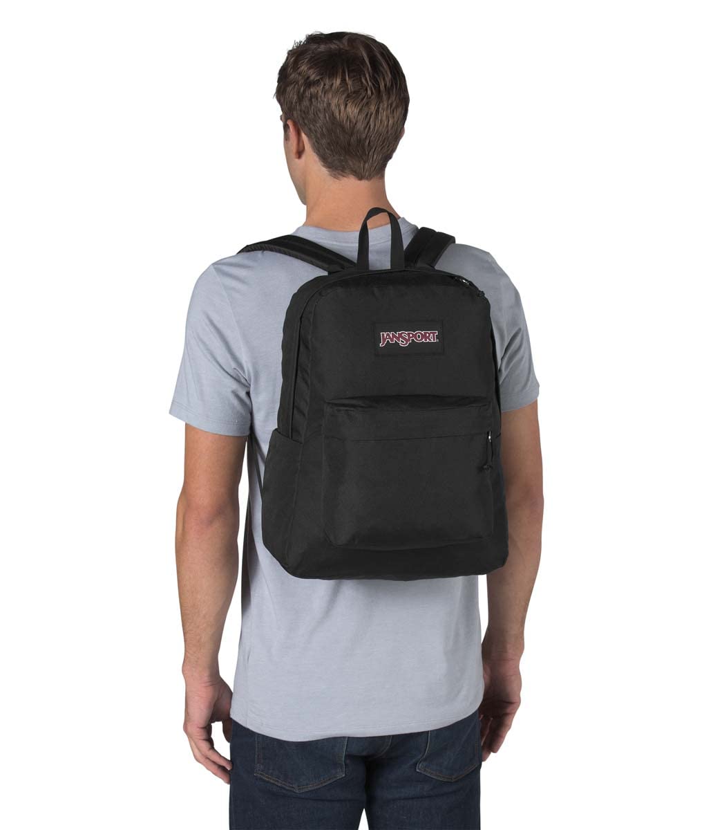 JanSport SuperBreak Plus Backpack with Padded 15-inch Laptop Sleeve and Integrated Bottle Pocket - Spacious and Durable Daypack for Work and Travel - Black - Image 9
